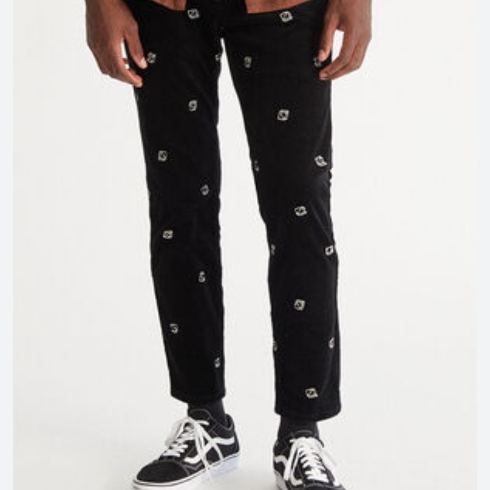 PacSun Black Paisley Joggers - Picture 2 of 7